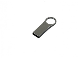 USB 2.0- флешка на 64 Гб с мини чипом, компактный дизайн с большим круглым отверстием