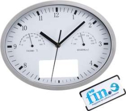 Часы настенные Insert3 с термометром и гигрометром