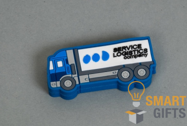 Флешка в виде грузовика по индивидуальному дизайну для логистической компании SLC