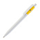 Ручка шариковая "Victoria", белая/желтая#
