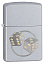 Зажигалка ZIPPO Classic с покрытием Satin Chrome™, латунь/сталь, серебристая, матовая, 38x13x57 мм