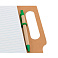 Блокнот с ручкой MAKRON, рециклированный картон