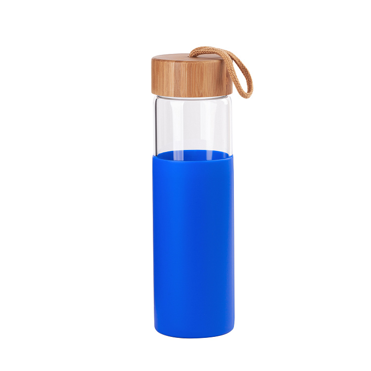 Бутылка для воды "Wellness" 0,6 л в силиконовом чехле