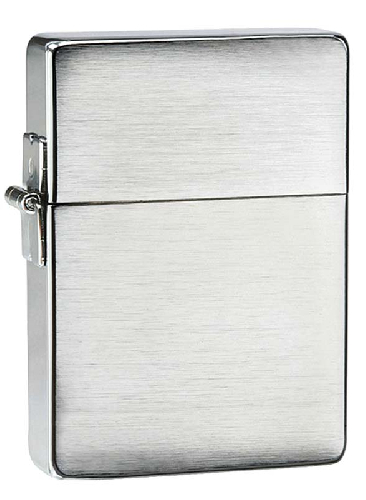 Зажигалка ZIPPO 1935 Replica™ с покрытием Brushed Chrome, латунь/сталь, серебристая, 37x13x52 мм