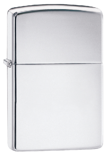 Зажигалка ZIPPO Classic с покрытием High Polish Chrome, латунь/сталь, серебристая, 38x13x57 мм