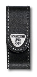 Чехол на ремень VICTORINOX для ножей NailClip 65 мм, на липучке, кожаный, чёрный