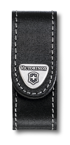 Чехол на ремень VICTORINOX для ножей NailClip 65 мм, на липучке, кожаный, чёрный