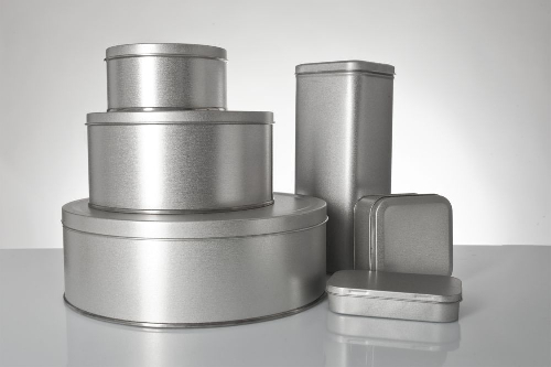 Коробка Pragmax S, круглая, серебристая