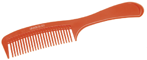Расческа Dewal Beauty с ручкой оранжевая  22,0 см