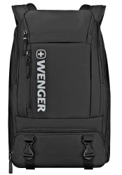 Рюкзак WENGER, черный, полиэстер, 33x21x50 см, 28л