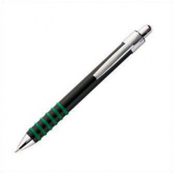 Металлическая ручка, корпус черный с резиновыми кольцами