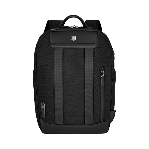 Рюкзак VICTORINOX Architecture Urban2 City Backpack 14'', черный, полиэстер/кожа, 30x19x42 см,17 л