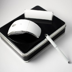 Набор: портативный аккумулятор, ручка-стиллус и USB переходник