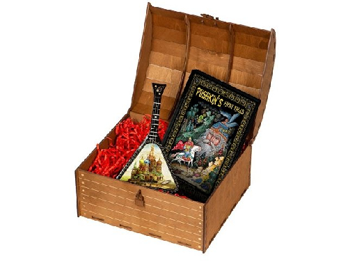 Подарочный набор Музыкальная Россия: балалайка, книга Сказки-Пушкина