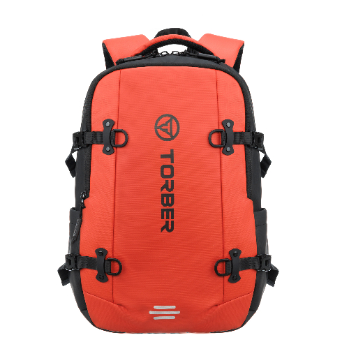 Рюкзак спортивный TORBER Xtreme 18", оранжевый/чёрный, 31 х 12 х 46 см, 17л