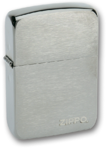 Зажигалка ZIPPO 1941 Replica ™ с покрытием Black Matte, латунь/сталь, чёрная, матовая, 38x13x57 мм