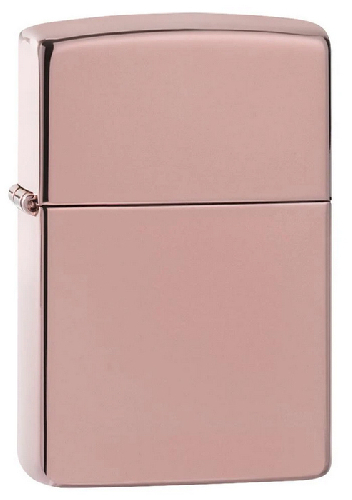 Зажигалка ZIPPO Classic с покрытием High Polish Rose Gold, латунь/сталь, розовое золото, 38x13x57 мм
