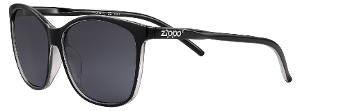 Очки солнцезащитные ZIPPO, унисекс, черные прозрачные, оправа из поликарбоната