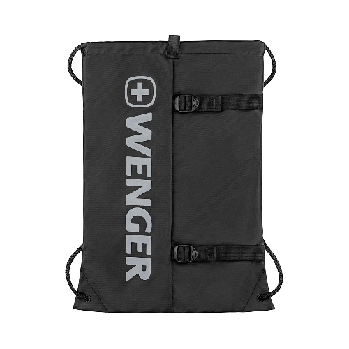 Рюкзак-мешок на завязках WENGER XC Fyrst, черный, полиэстер, 35x1x48 см, 12 л