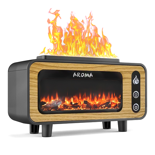 Светодиодный USB увлажнитель-аромадиффузор Vintage Fireplace