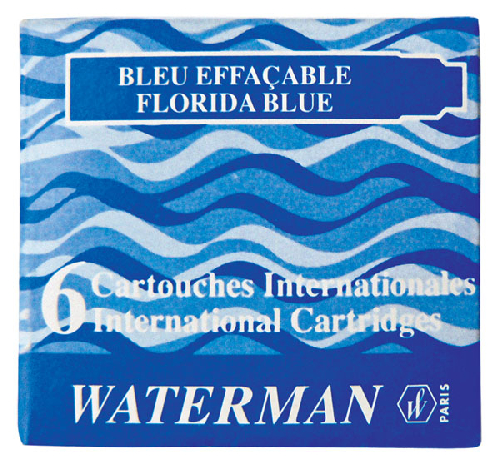 Синие чернильные картриджи WATERMAN Интернешнл. 6шт/уп