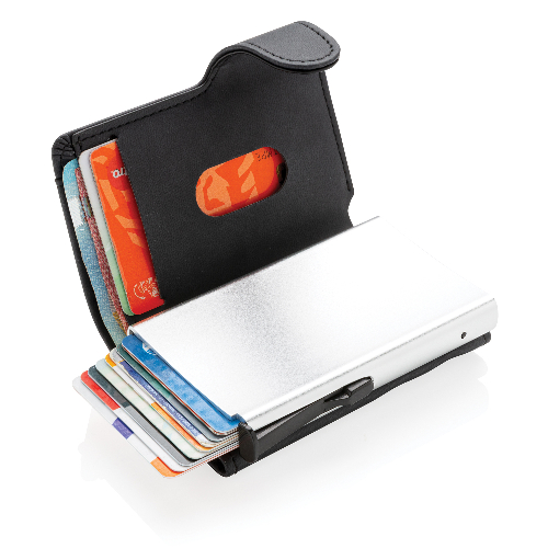 Алюминиевый картхолдер Standard с PU кошельком и защитой RFID