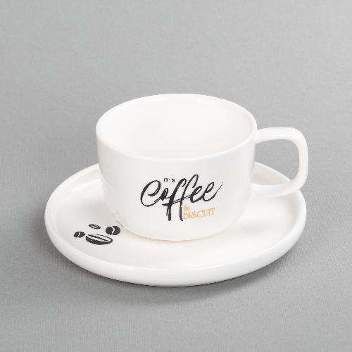 Чайная пара "Гармония" с нанесением капсула "Бисквит"