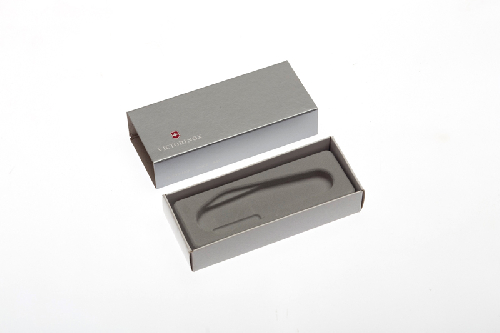 Коробка для ножей VICTORINOX 91 мм толщиной 4-5 уровней, картонная, серебристая