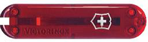Передняя накладка для ножей VICTORINOX 58 мм, пластиковая, полупрозрачная красная
