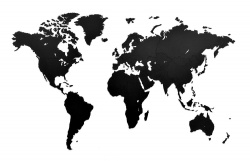 Деревянная карта мира World Map Wall Decoration Medium