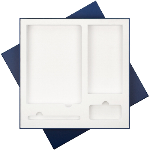 Подарочная коробка с ложементом для ежедневника, ручки и аккумулятора