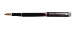 Ручка перьевая Pierre Cardin GAMME Special. Цвет - черный с темно-красным рисунком. Упаковка Е.