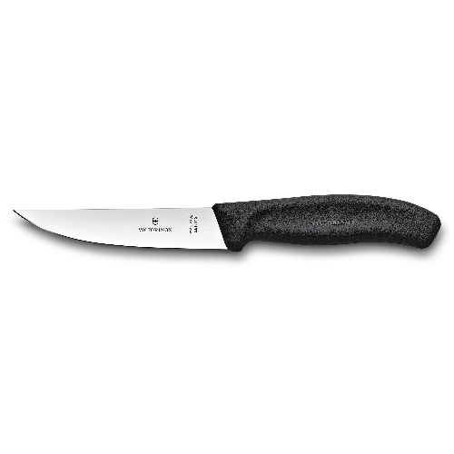 Нож разделочный VICTORINOX SwissClassic с узким прямым лезвием 12 см, чёрный