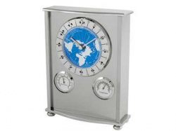 Часы многофункциональные "Westend II silver / blue dial"