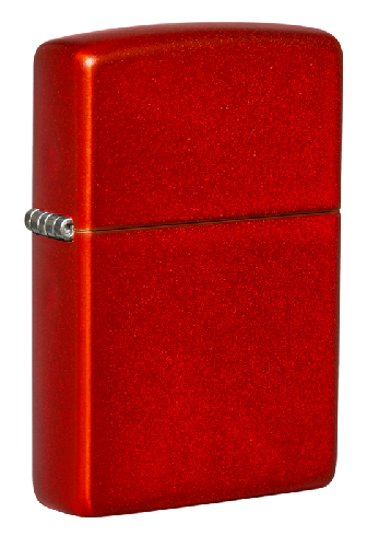 Зажигалка ZIPPO Classic с покрытием Metallic Red, латунь/сталь, красная, матовая, 38x13x57 мм