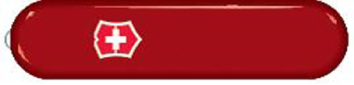Передняя накладка для ножей VICTORINOX SwissLite 58 мм, пластиковая, красная