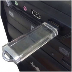 USB-Flash накопитель (флешка) прозрачная "SHINE" из акрила, 32 Gb