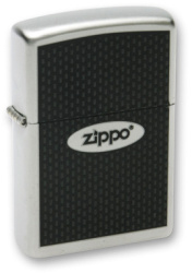 Зажигалка ZIPPO "Zippo Oval", с покрытием Satin Chrome™, латунь/сталь, серебристая, 38x13x57 мм