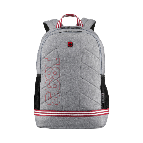 Рюкзак WENGER Collegiate Quadma 16”, серый, 100% полиэстер, 33х17х43 см, 22 л