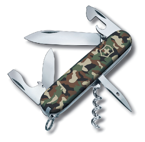 Нож перочинный VICTORINOX Spartan, 91 мм, 12 функций, камуфляж
