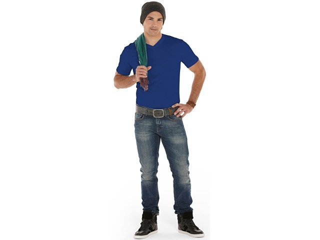 Футболка красная Heavy Super Club мужская с V-образным вырезом