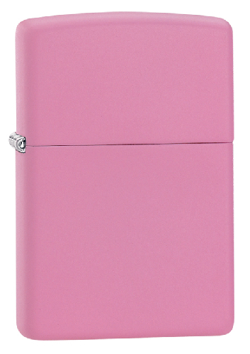 Зажигалка ZIPPO Classic с покрытием Pink Matte, латунь/сталь, розовая, матовая, 38x13x57 мм