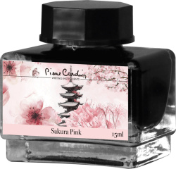 Флакон чернил Pierre Cardin 15мл, серия CITY FANTASY цвет Sakura Pink (Розовая Сакура)
