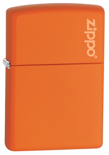 Зажигалка ZIPPO Classic с покрытием Orange Matte, латунь/сталь, оранжевая, матовая, 38x13x57 мм