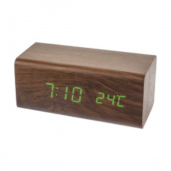 Perfeo LED часы-будильник "Block", PF-S718T время, температура (PF_A4198)