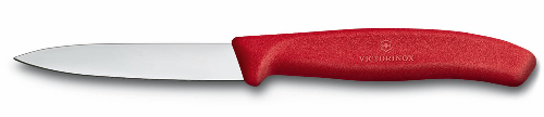 Нож для овощей VICTORINOX SwissClassic, 8 см, с заострённым кончиком, красный