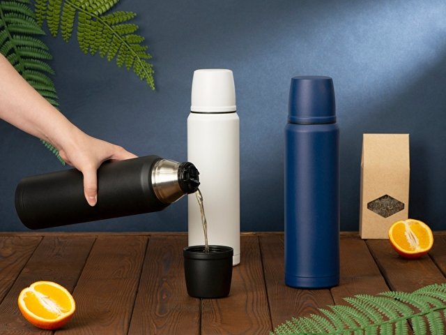 Вакуумный термос с медной изоляцией Stern, крафтовый тубус, 1000 мл