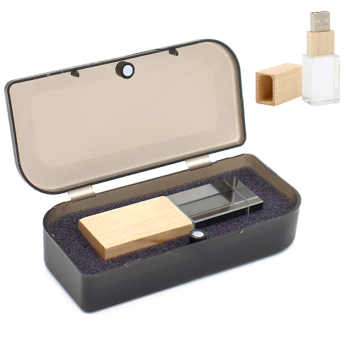 Флешка Кристал Bamboo 16 Гб в футляре