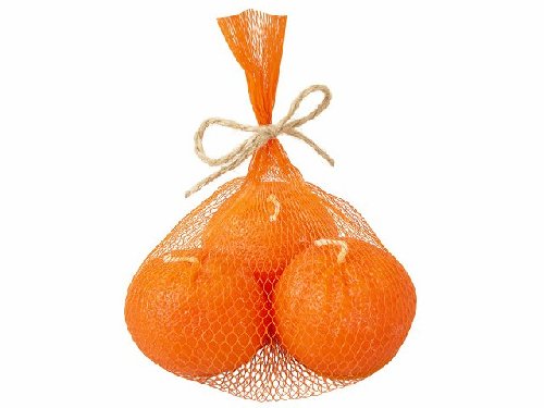 Набор свечей Мандарины в сетке, без аромата