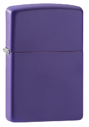 Зажигалка ZIPPO Classic с покрытием Purple Matte, латунь/сталь, фиолетовая, матовая, 38x13x57 мм